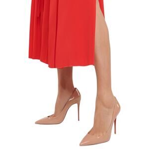 Christian Louboutin So Kate 120mm Patent Leather Pump Blush Size 39